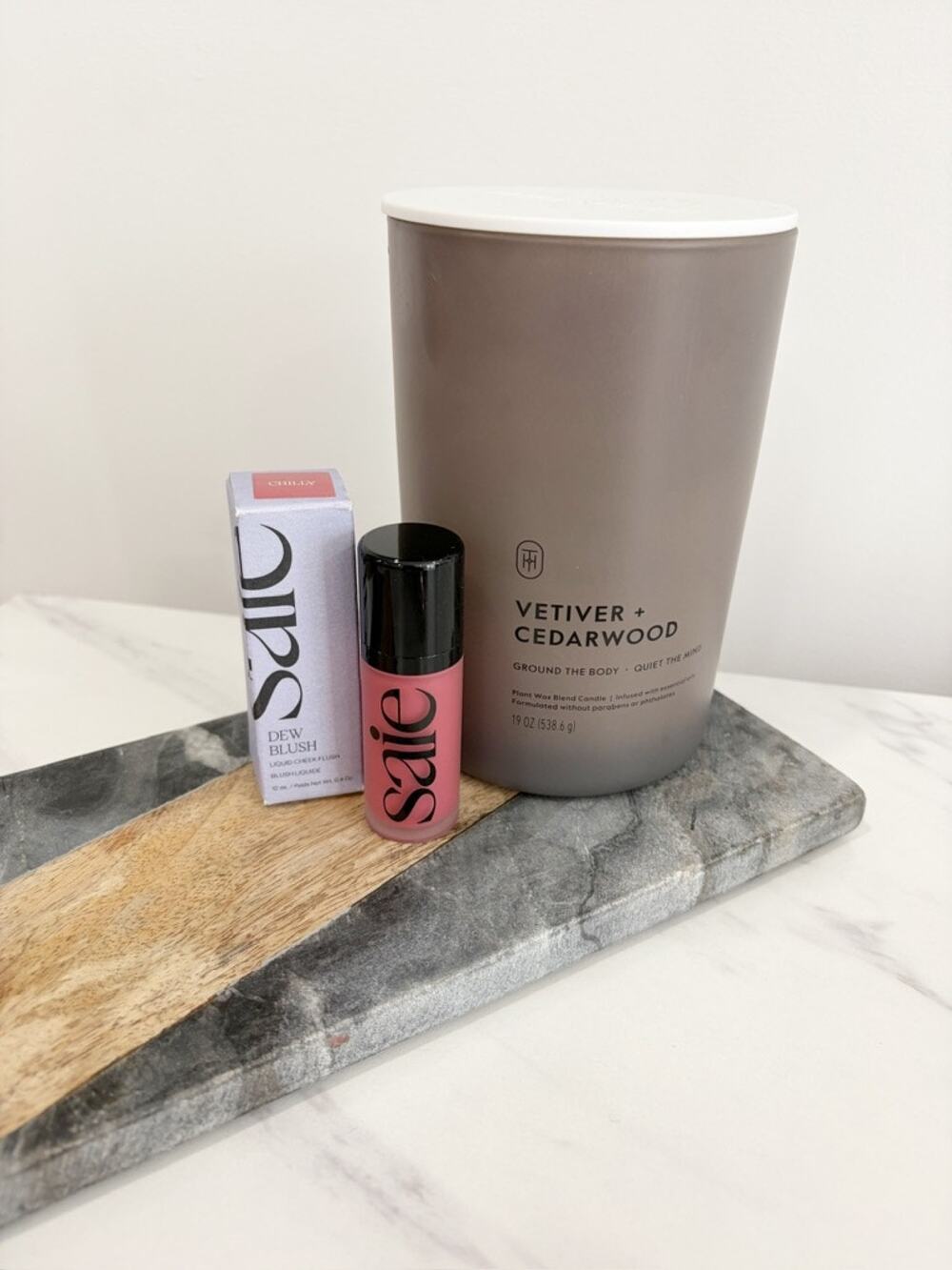 NEW Saie Dew Liquid Blush in Chilly Mauve